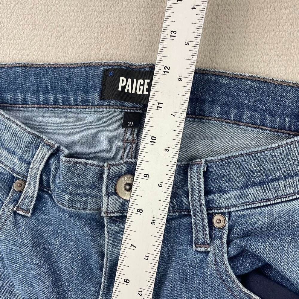 PAIGE Federal Jeans Men 31x29 Vinton Blue Slim Straight‎ Fit Denim Designer $200 - Picture 7 of 9